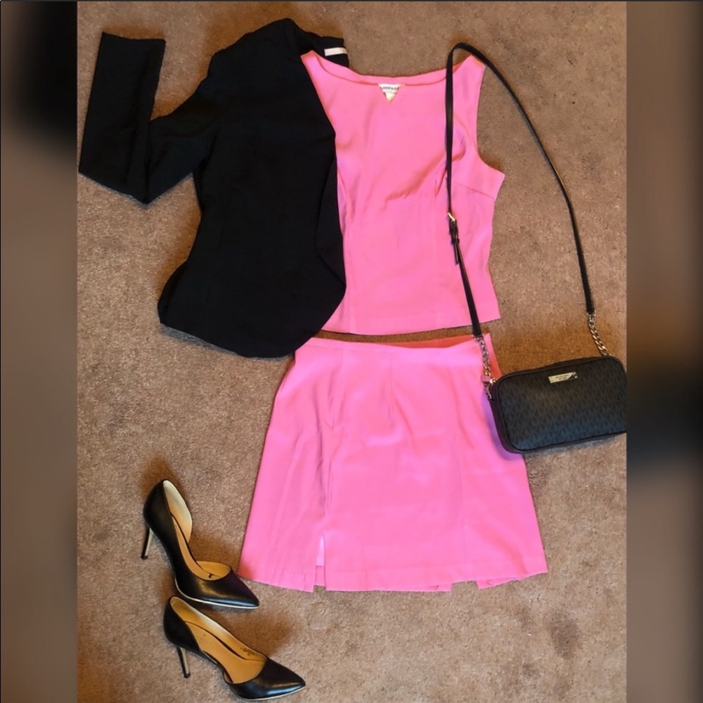 Vintage Rampage Pink Top & Skirt Set